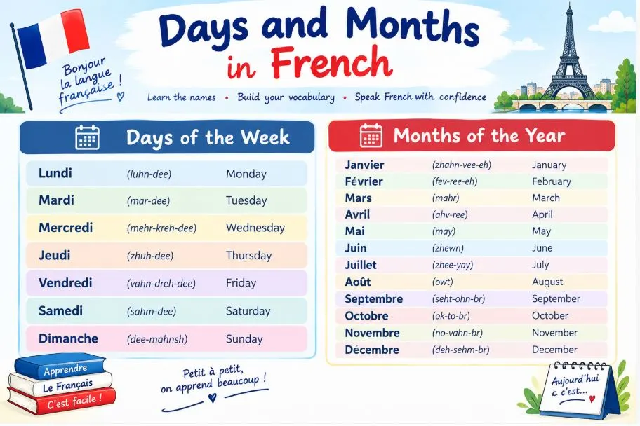 Days and Months in French