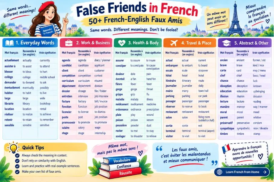 false friends in french