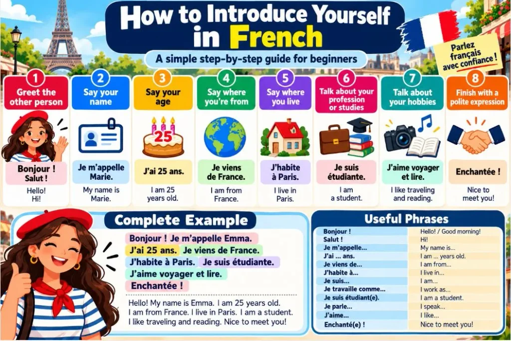 How to introduce yourself in French – French self introduction for beginners